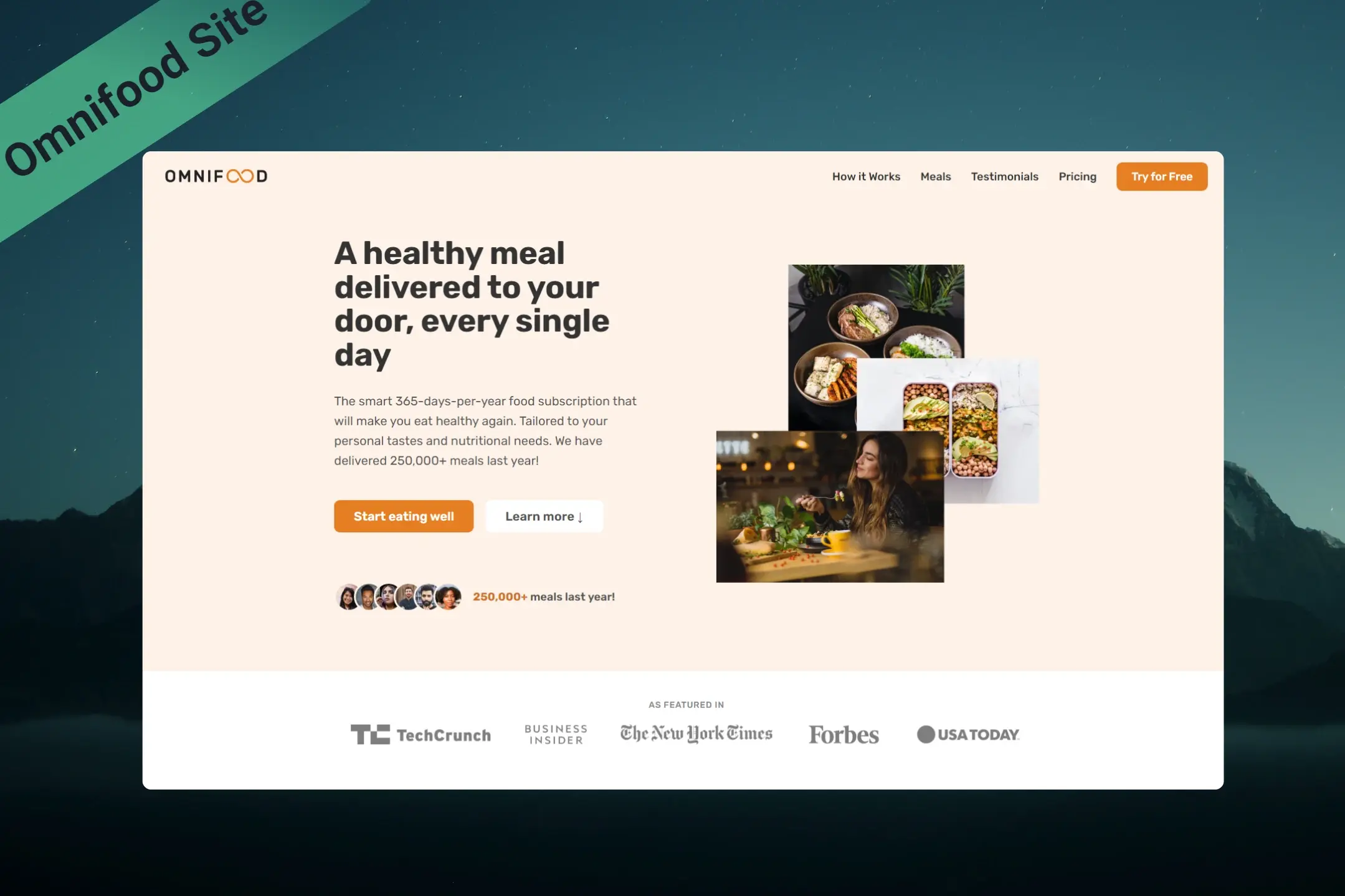 Screenshot of Omnifood Food Delivery