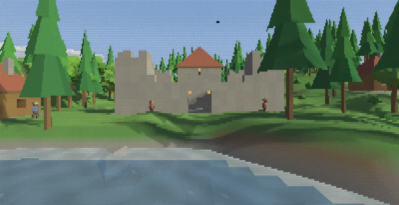 Screenshot of ASCII World