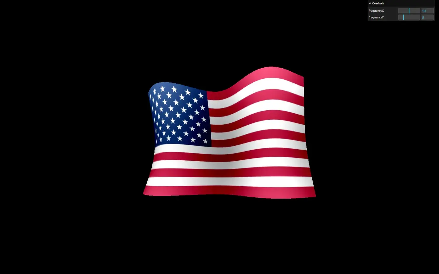 Screenshot of Flag Shader