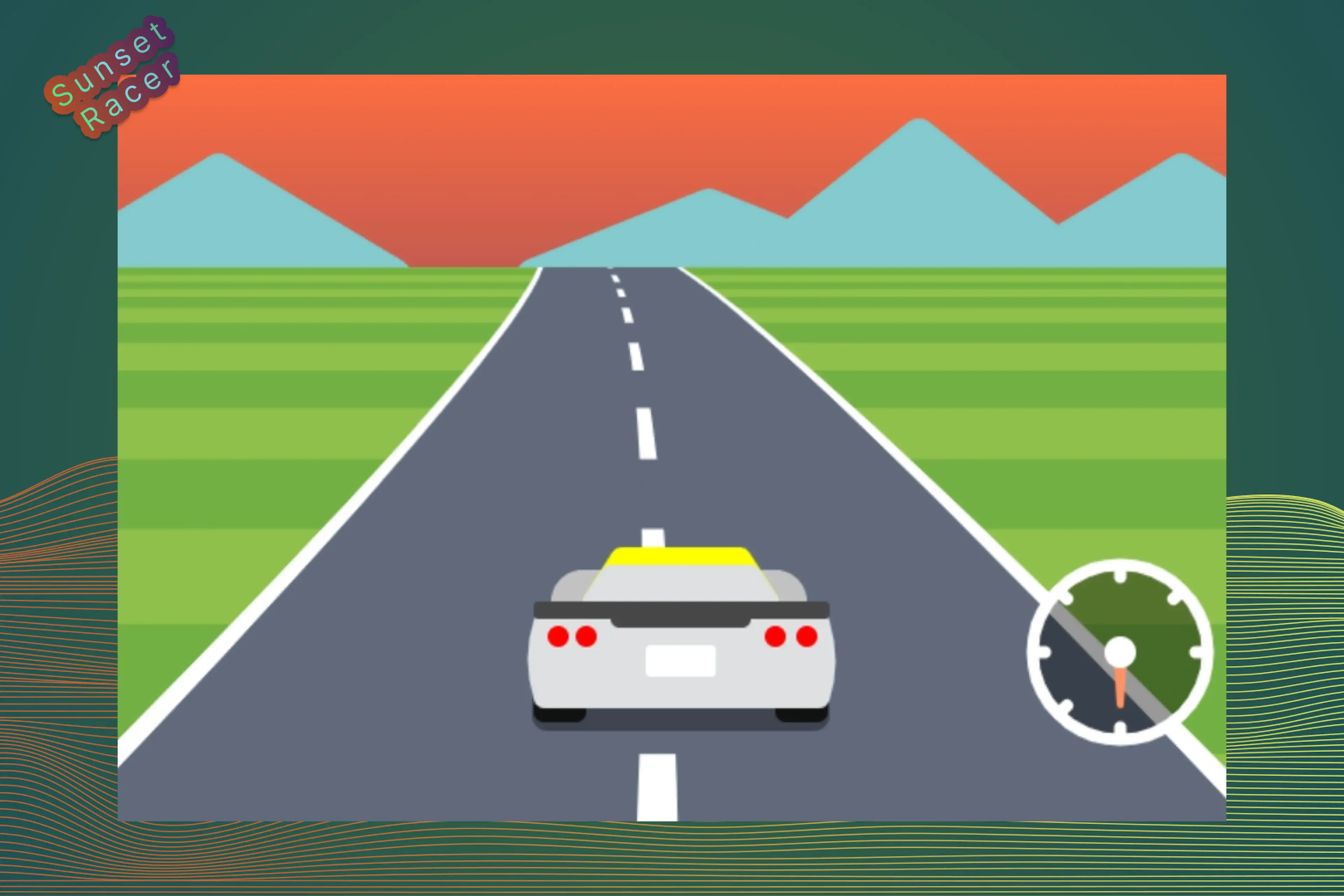 Screenshot of Sunset Racer